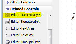 Definedcontrols Numerickeypad